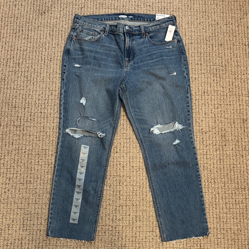 Old Navy Distressed Boyfriend Jeans